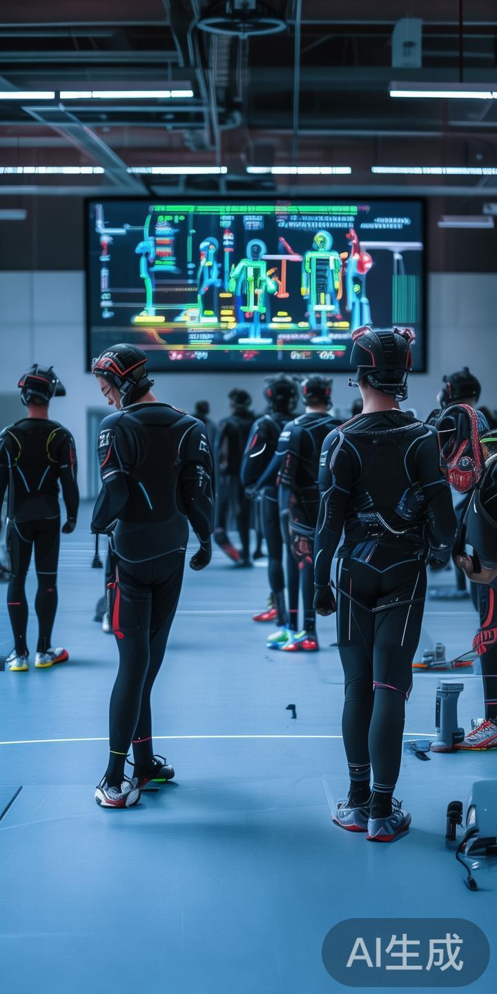 以某著名运动队为例，他们利用动作捕捉技术追踪运动员